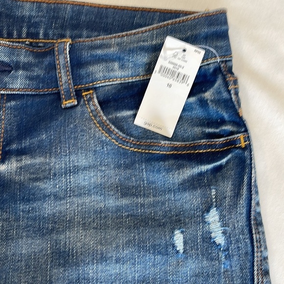 GAP KIDS Blue Stretch MIDI Short Adjustable waist Size 18 - Picture 2 of 10